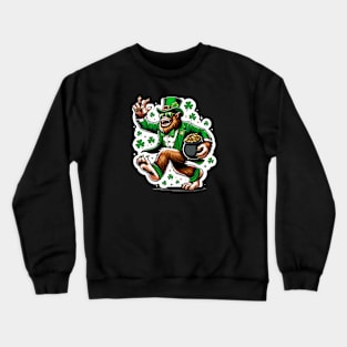 Paddy's Bigfoot Bonanza Festive Folklore Fusion Crewneck Sweatshirt